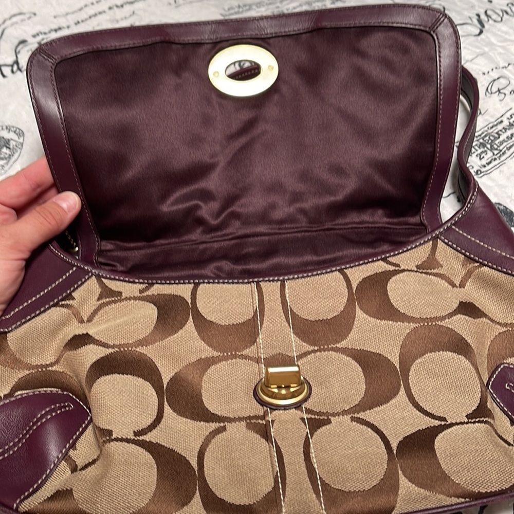 Coach Hand Bag Iconic Emblem Gem